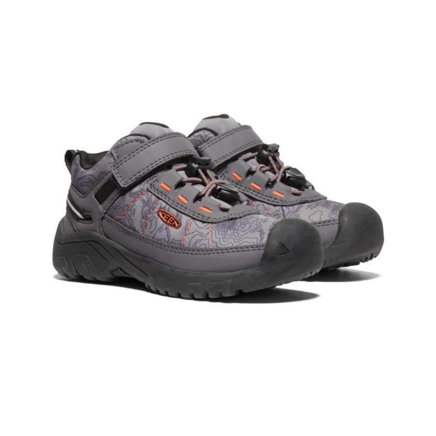 KEEN Shoes | Little Kids' Targhee Sport Vent Shoe | Magnet/Scarlet Ibis