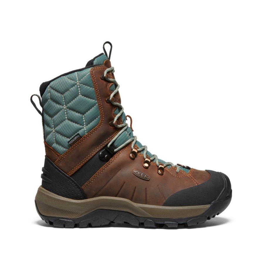 KEEN Boots | Women'S Revel Iv High Polar Waterproof Boot | Keen Maple/Dark Forest