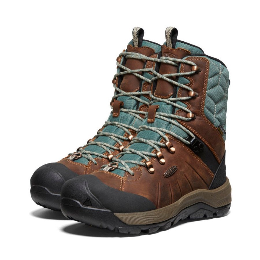 KEEN Boots | Women'S Revel Iv High Polar Waterproof Boot | Keen Maple/Dark Forest