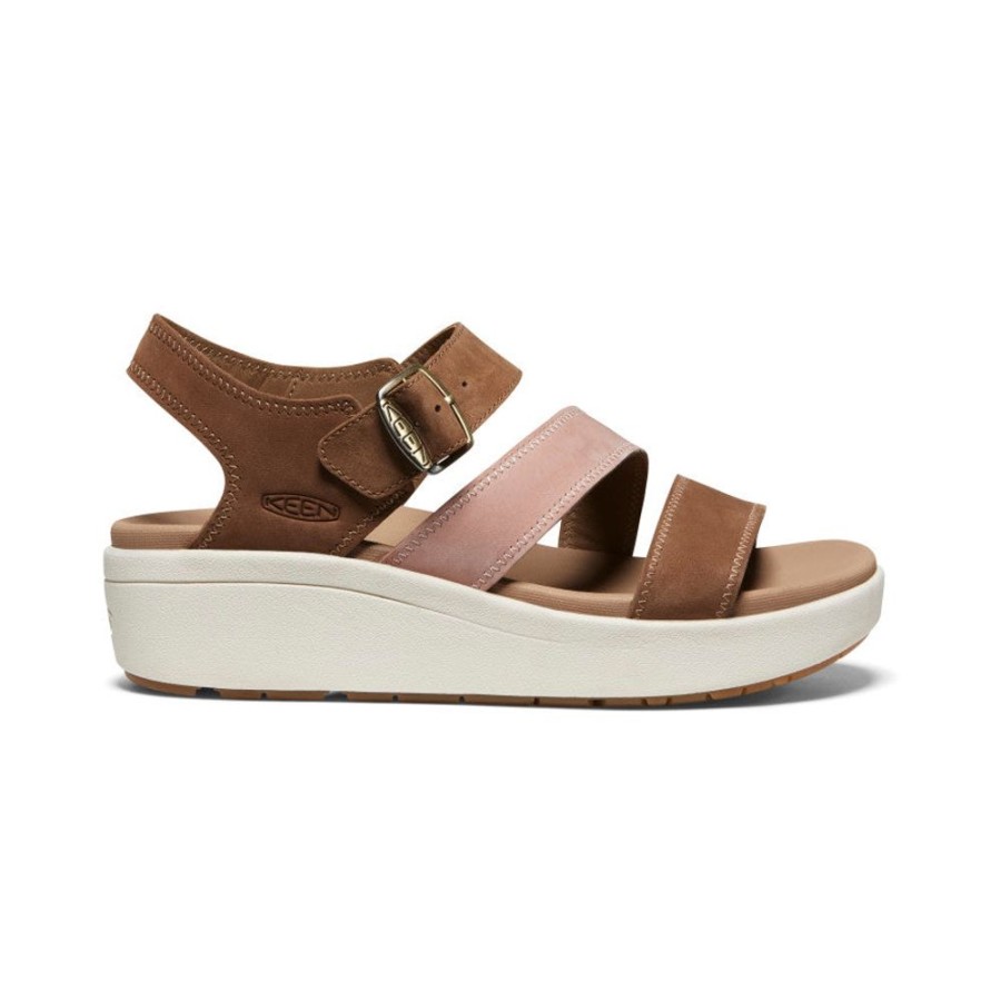 KEEN Sandals | Women'S Ellecity Backstrap | Toasted Coconut/Fawn