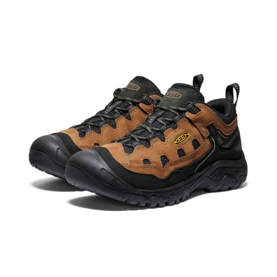 KEEN Shoes | Men'S Targhee Iv Vented Hiking Shoe | Bison/Golden Yellow