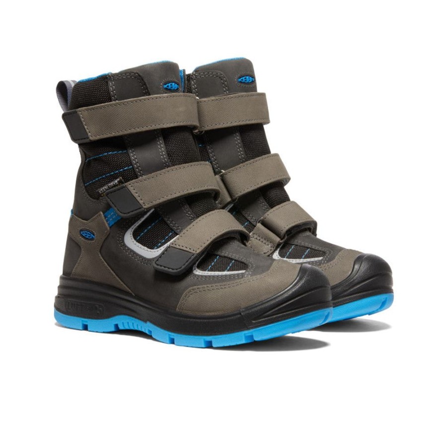 KEEN Boots | Big Kids' Redwood Winter Waterproof Boot | Raven/Magnet