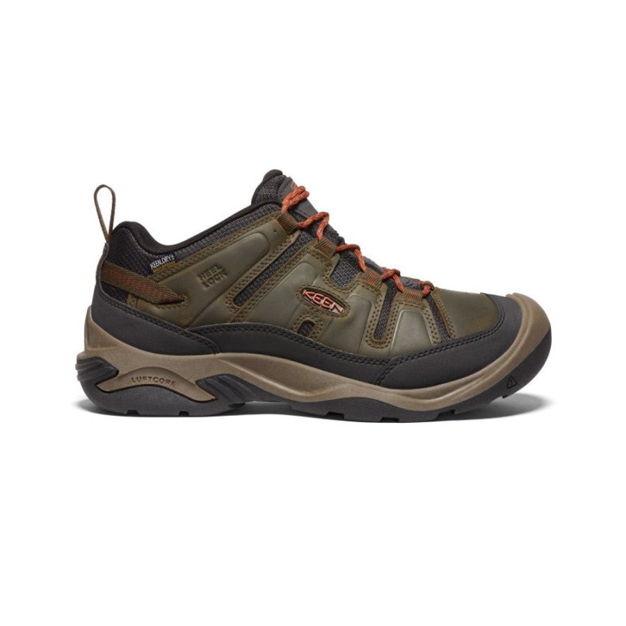 KEEN Shoes | Men'S Circadia Waterproof Shoe | Black Olive/Potters Clay