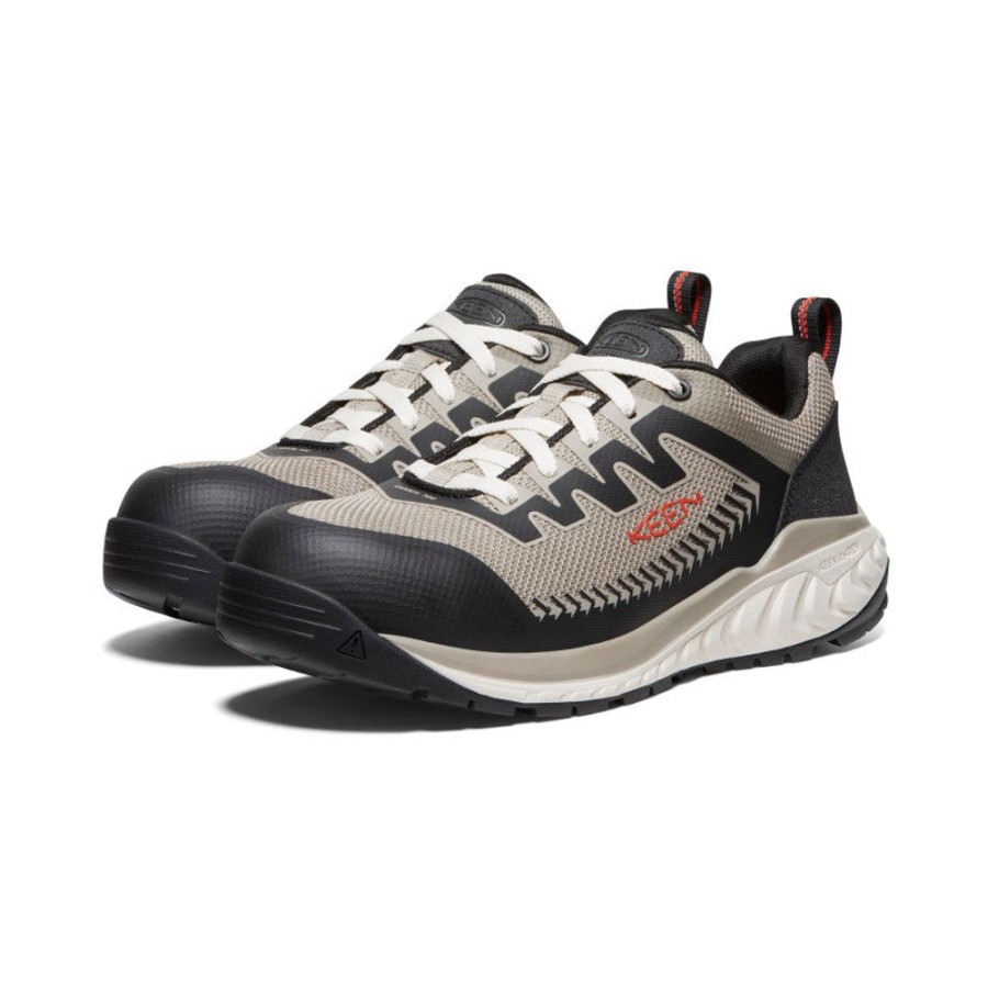 KEEN Work Boots & Shoes | Men'S Arvada Work Sneaker (Carbon-Fiber Toe) | Plaza Taupe/Black