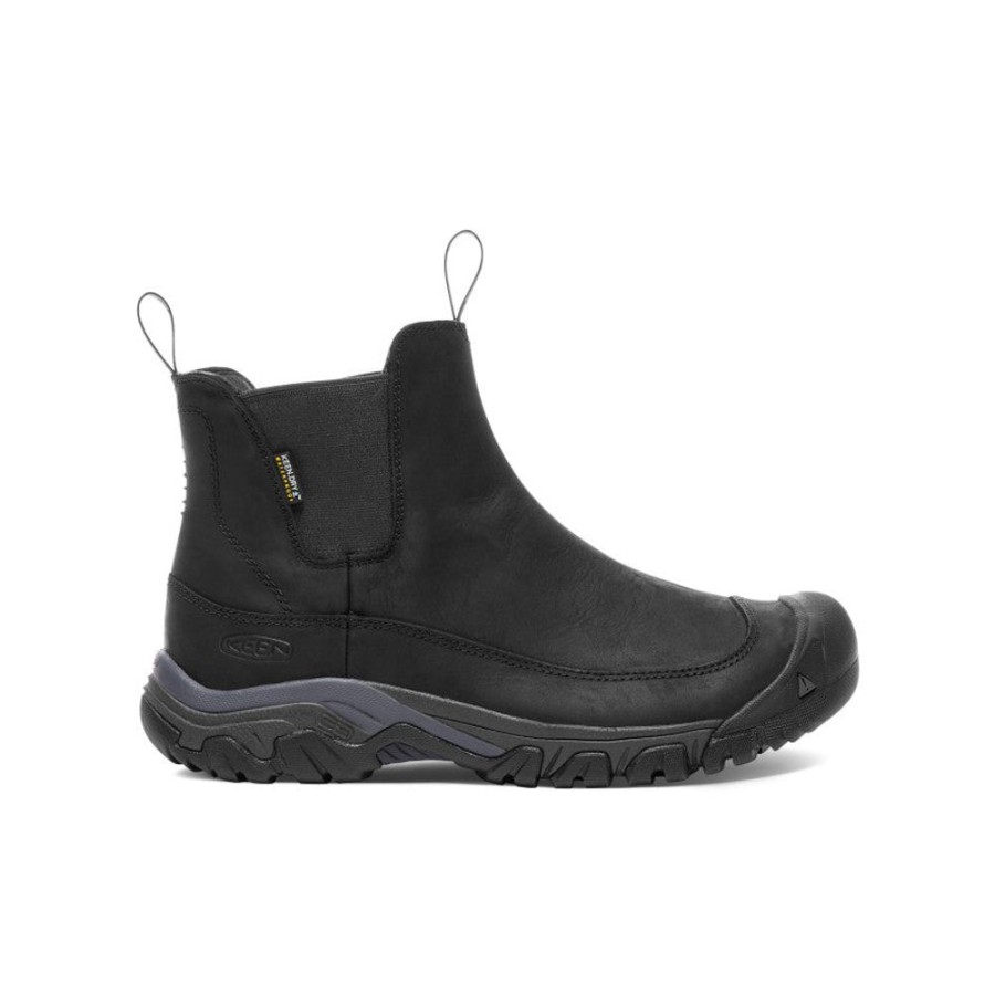 KEEN Slip-Ons | Men'S Anchorage Iii Waterproof Boot | Black/Raven