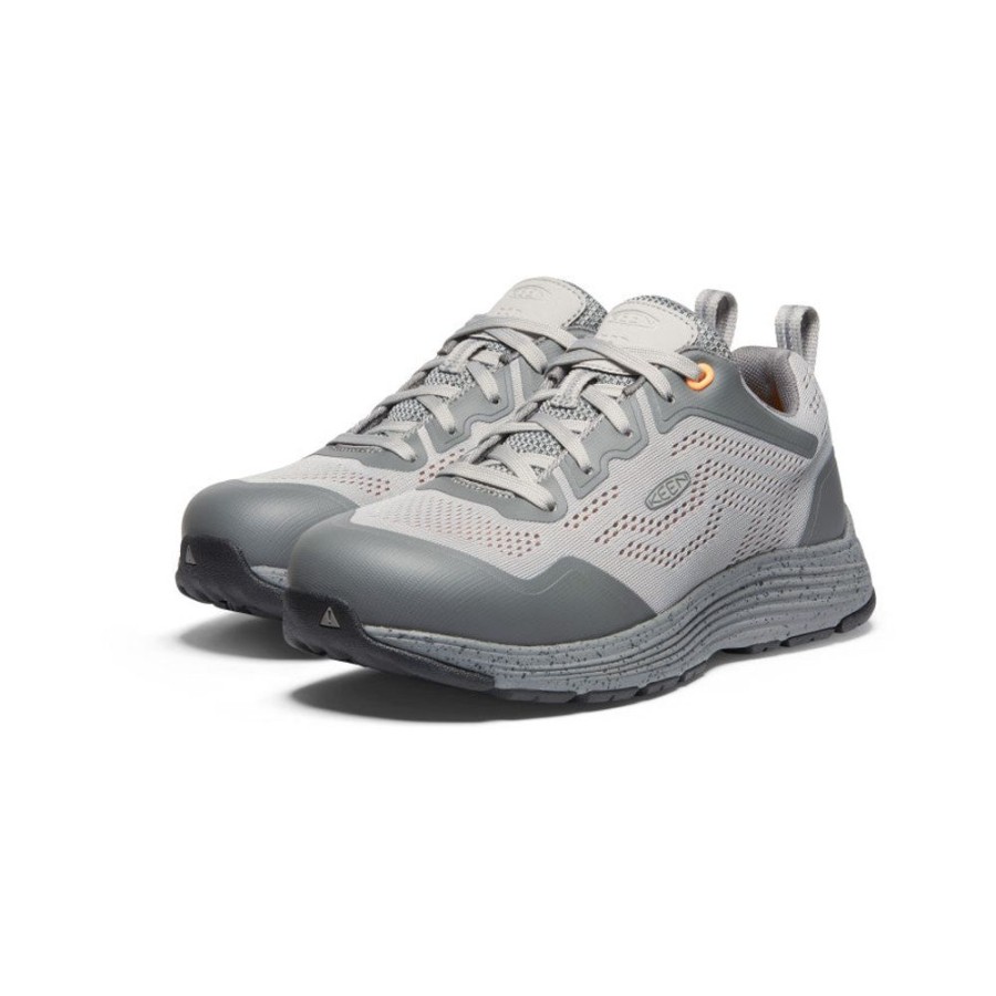 KEEN Work Boots & Shoes | Women'S Sparta 2 Esd (Aluminum Toe) | Drizzle/Papaya