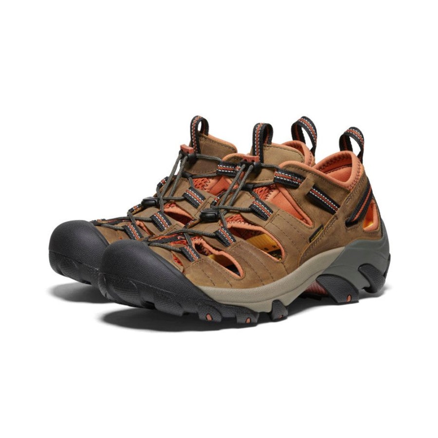 KEEN Sandals | Men'S Arroyo Ii | Black Olive/Bombay Brown