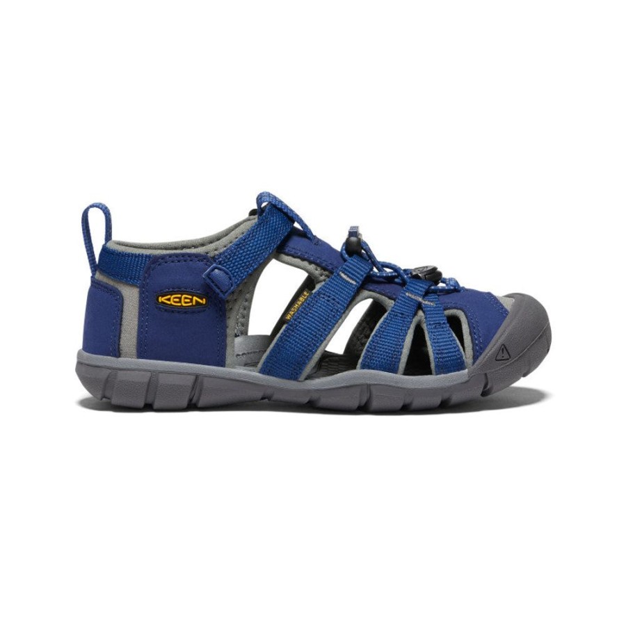 KEEN Sandals | Little Kids' Seacamp Ii Cnx | Blue Depths/Gargoyle