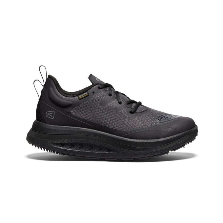 KEEN Shoes | Men'S Wk400 Waterproof Walking Shoe | Black/Black