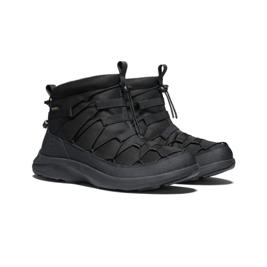 KEEN Slip-Ons | Men'S Uneek Snk Waterproof Chukka | Triple Black/Black