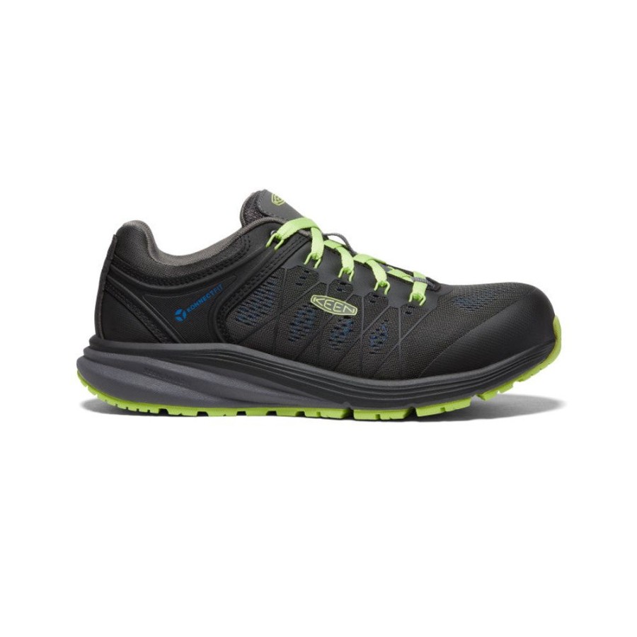 KEEN Work Boots & Shoes | Men'S Vista Energy (Carbon-Fiber Toe) | Magnet/Green Glow