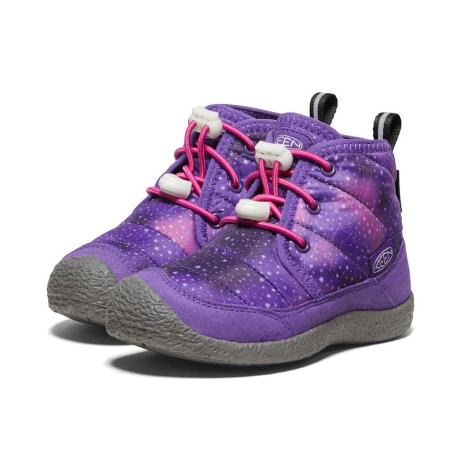 KEEN Boots | Little Kids' Howser Ii Waterproof Chukka | Tillandsia Purple/Multi