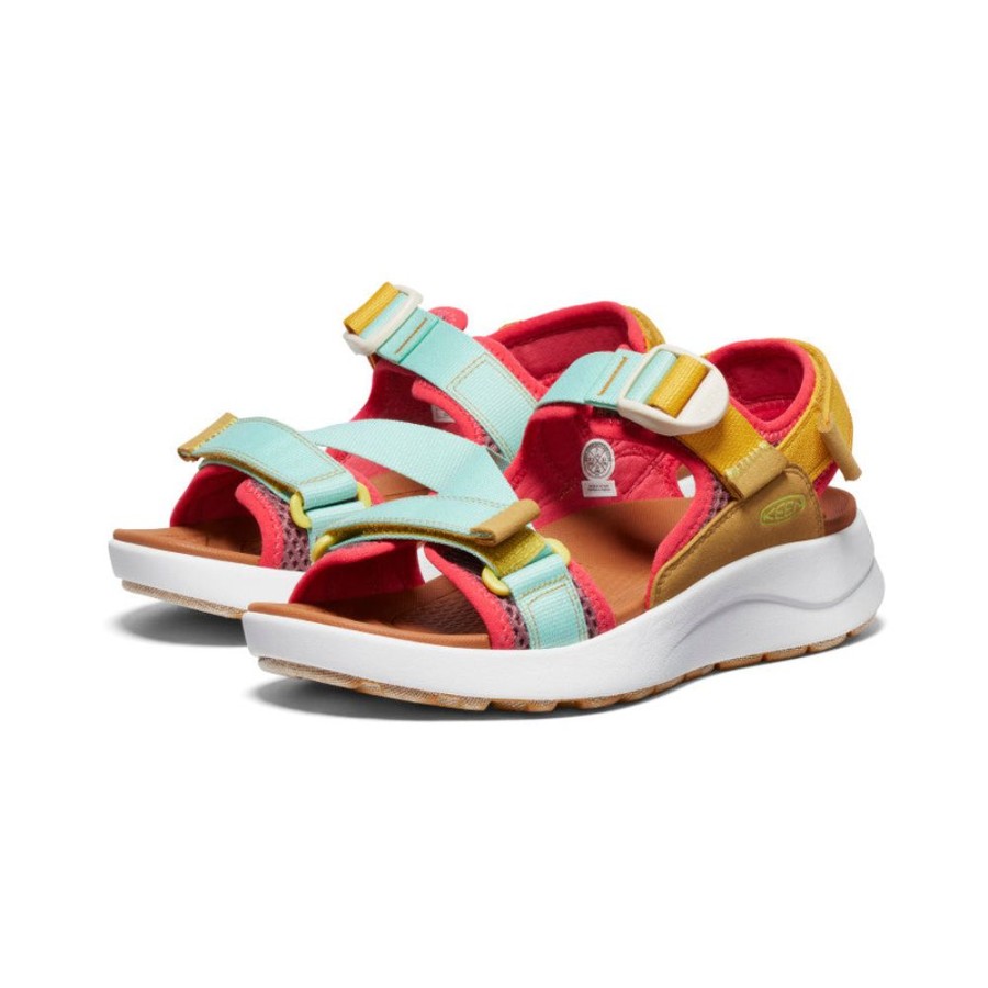 KEEN Sandals | Women'S Elle Sport Backstrap Sandal | Golden Yellow/Lichen