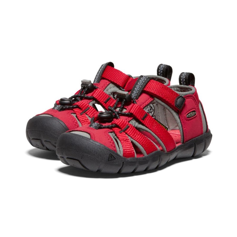 KEEN Sandals | Little Kids' Seacamp Ii Cnx | Racing Red/Gargoyle