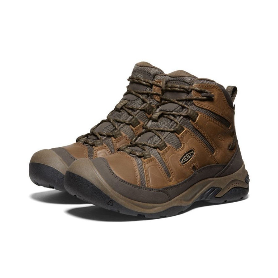 KEEN Boots | Men'S Circadia Waterproof Boot Wide | Bison/Brindle