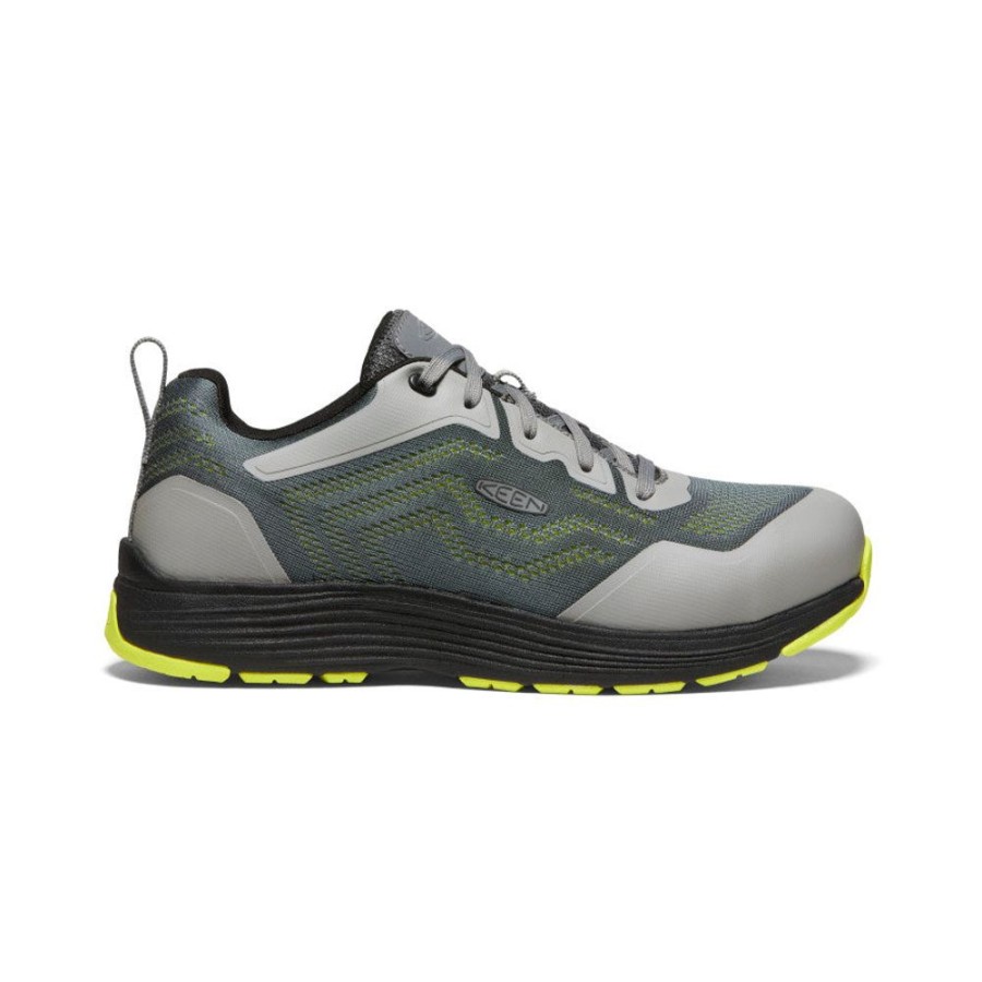 KEEN Work Boots & Shoes | Men'S Sparta 2 Esd (Aluminum Toe) | Steel Grey/Evening Primrose