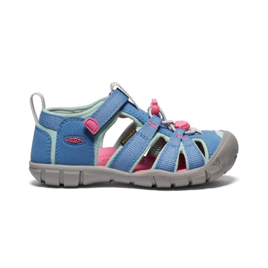 KEEN Sandals | Little Kids' Seacamp Ii Cnx | Coronet Blue/Hot Pink