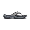 KEEN Slip-Ons | Men'S Kona Leather Flip-Flop | Steel Grey/Black