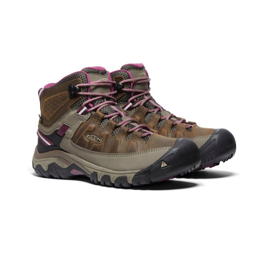 KEEN Boots | Women'S Targhee Iii Waterproof Mid | Weiss/Boysenberry