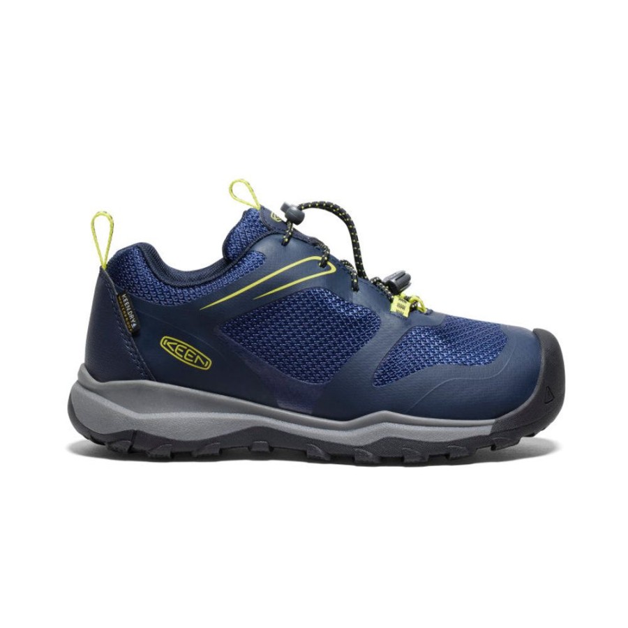 KEEN Shoes | Big Kids' Wanduro Waterproof Shoe | Sky Captain/Evening Primrose