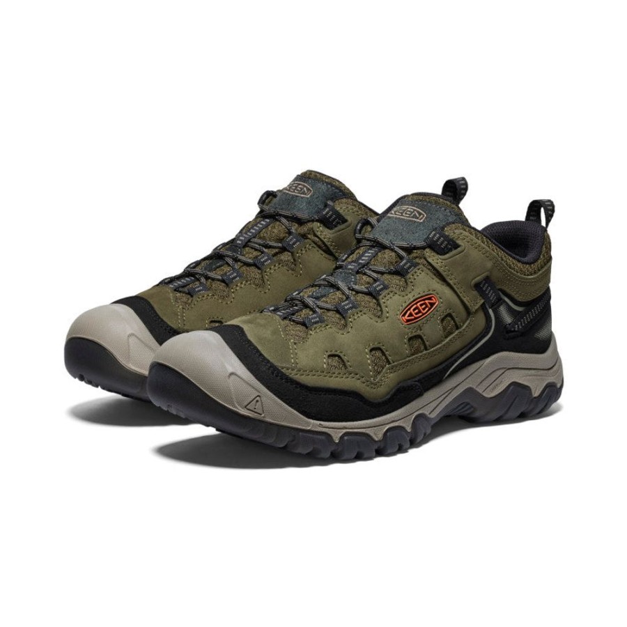 KEEN Shoes | Men'S Targhee Iv Vented Hiking Shoe | Dark Olive/Gold Flame