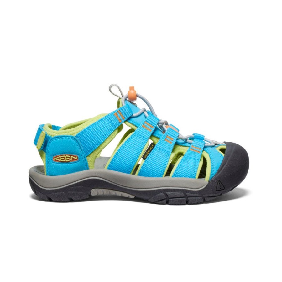 KEEN Sandals | Big Kids' Newport Boundless Sandal | Blue Atoll/Daiquiri Green