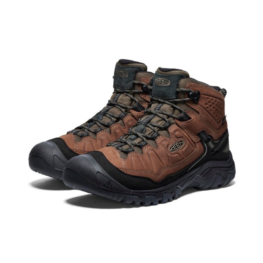 KEEN Boots | Men'S Targhee Iv Waterproof Hiking Boot | Bison/Black