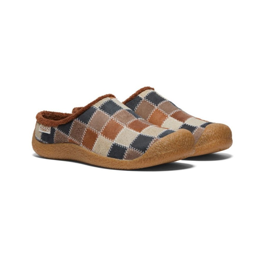 KEEN Slip-Ons | Women'S Howser Harvest Leather Slide | Patchwork