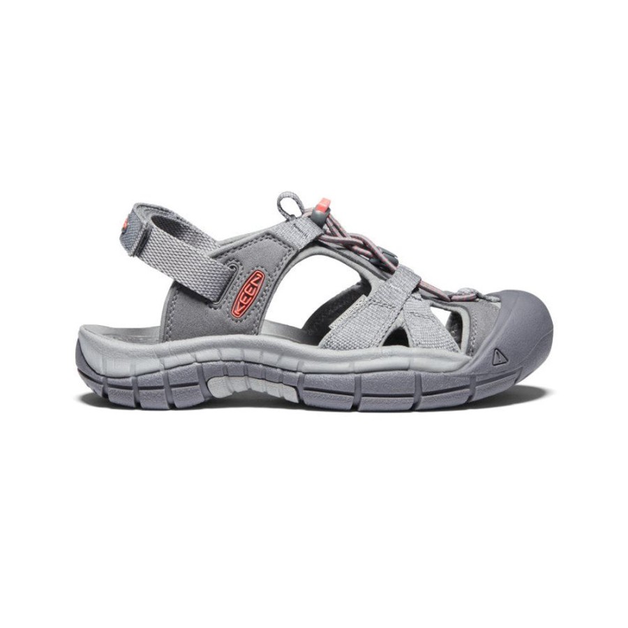 KEEN Sandals | Women'S Ravine H2 Sandal | Steel Grey/Coral