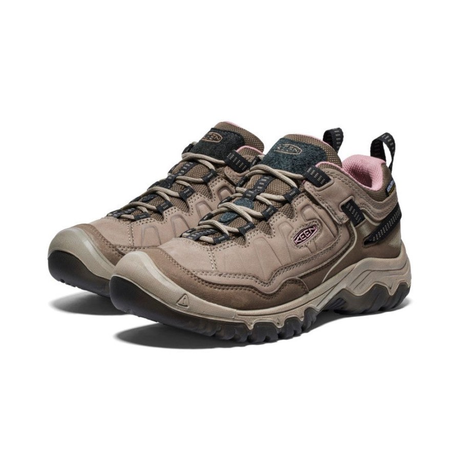 KEEN Shoes | Women'S Targhee Iv Waterproof Hiking Shoe | Brindle/Nostalgia Rose