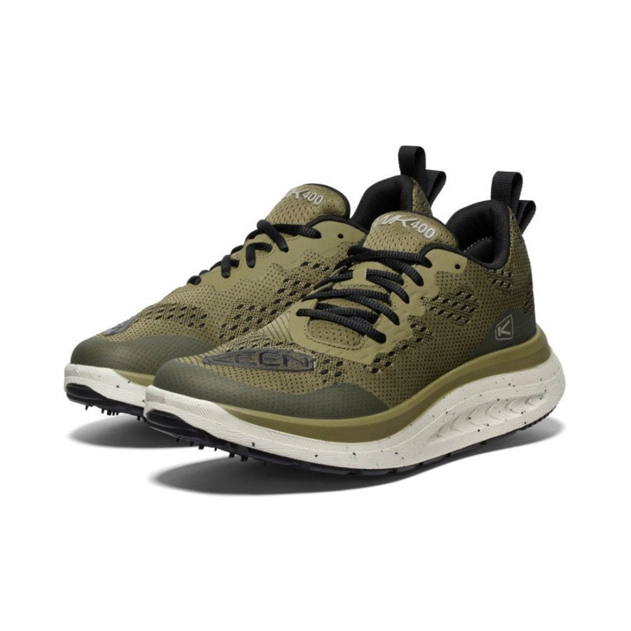 KEEN Shoes | Men'S Wk400 Walking Shoe | Martini Olive/Black