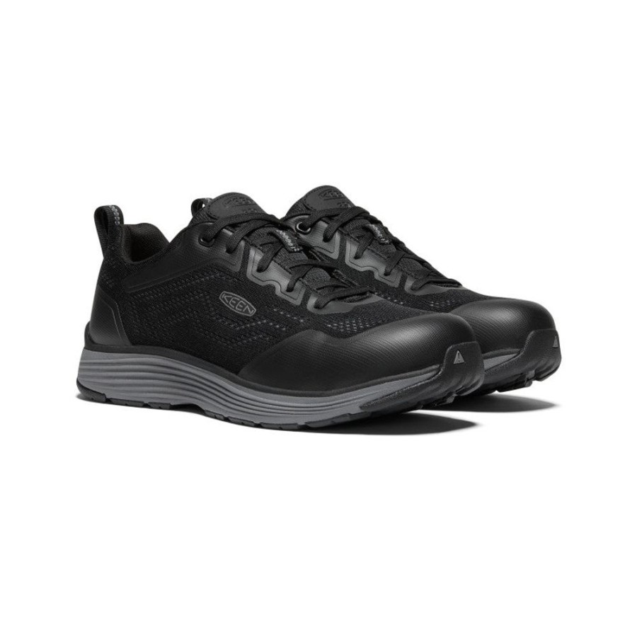 KEEN Work Boots & Shoes | Men'S Sparta 2 Esd (Aluminum Toe) | Steel Grey/Black