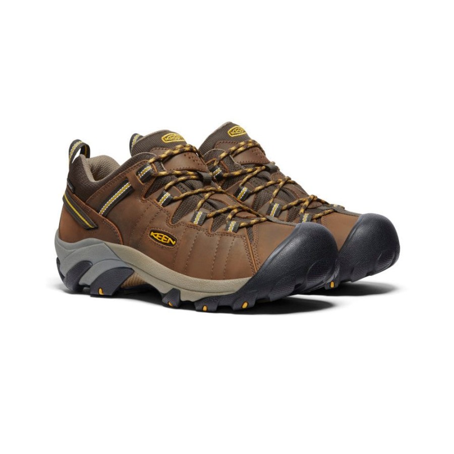 KEEN Shoes | Men'S Targhee Ii Waterproof Wide | Cascade Brown/Golden Yellow