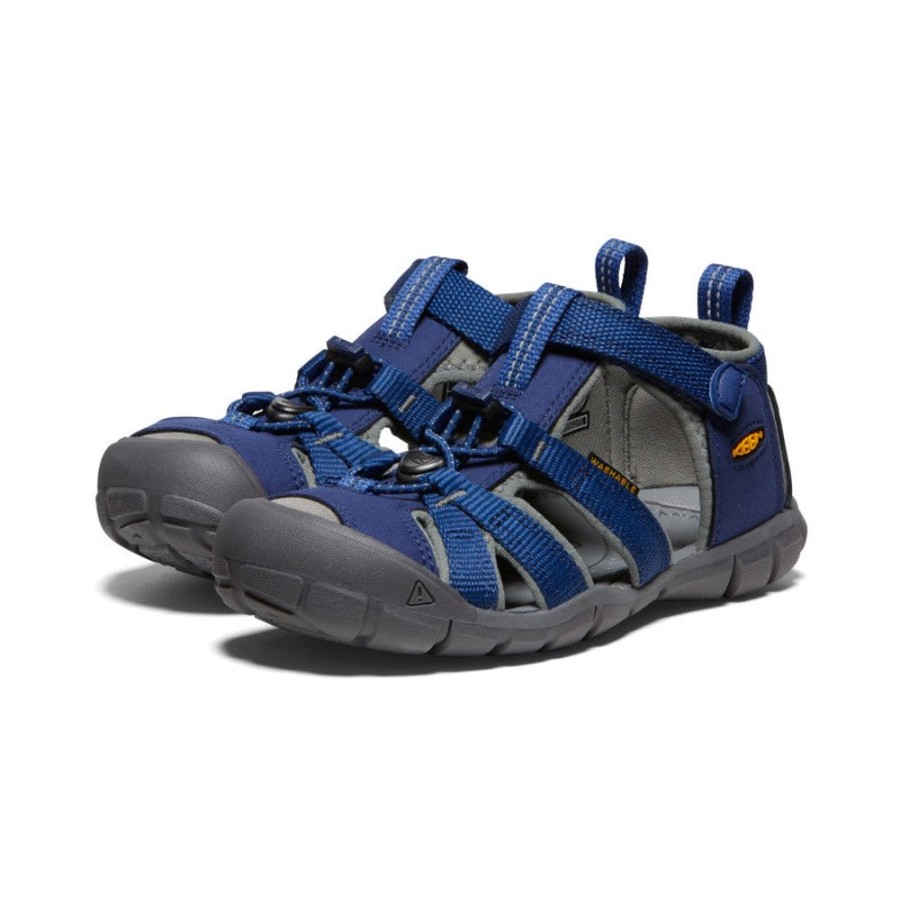 KEEN Sandals | Big Kids' Seacamp Ii Cnx | Blue Depths/Gargoyle