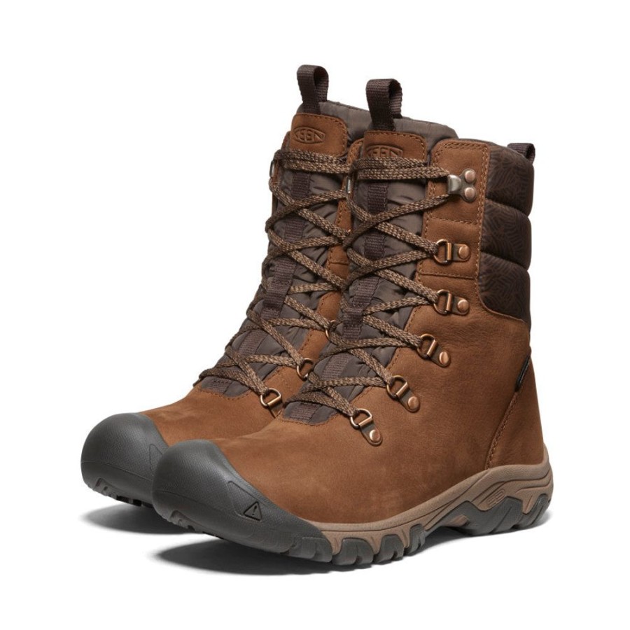 KEEN Boots | Women'S Greta Waterproof Boot | Bison/Java