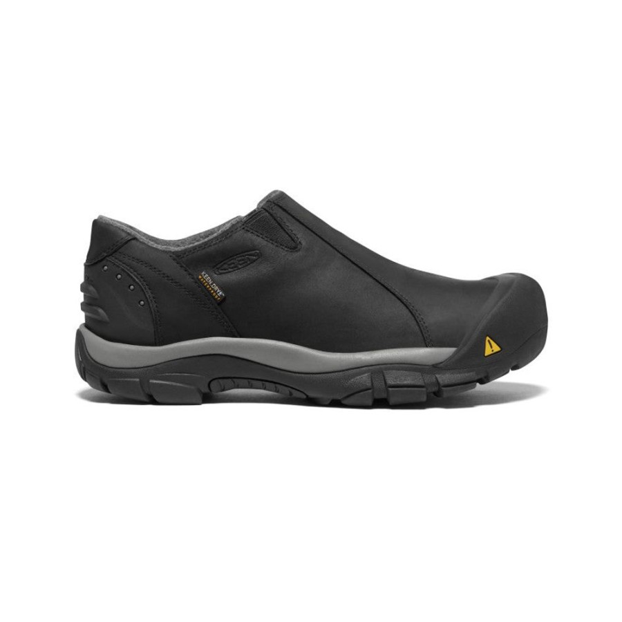 KEEN Slip-Ons | Men'S Brixen Waterproof Low | Black/Gargoyle