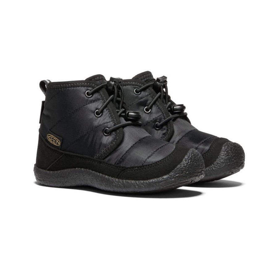 KEEN Boots | Little Kids' Howser Ii Waterproof Chukka | Black/Black