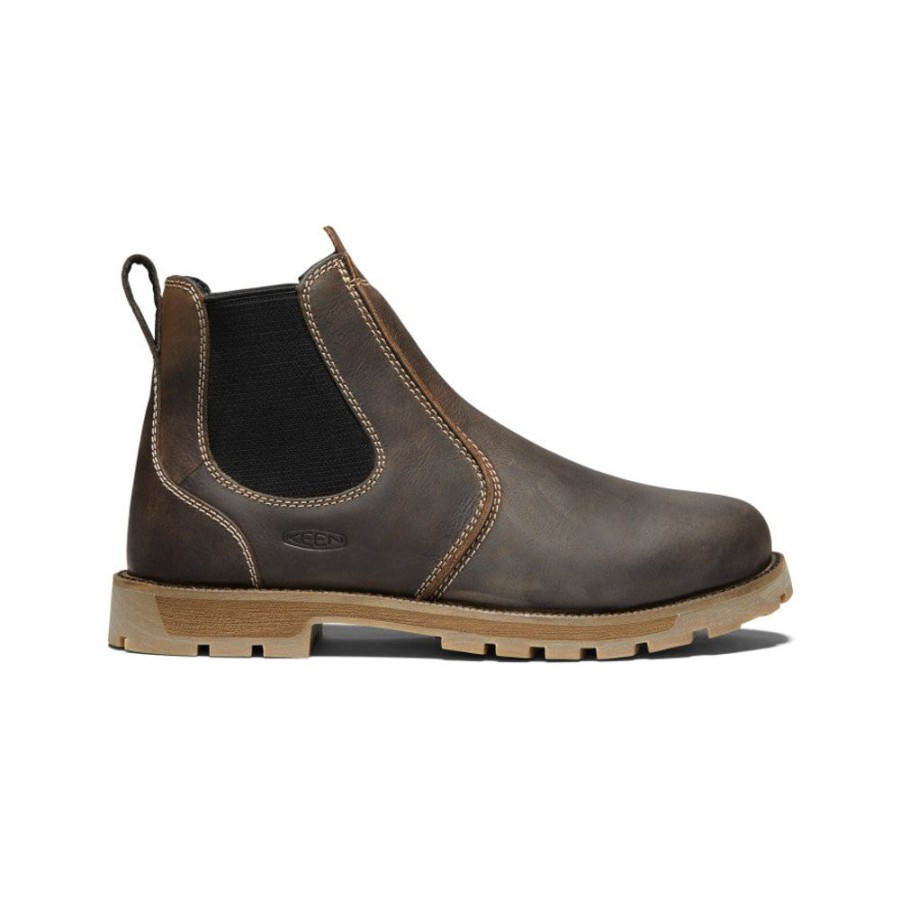 KEEN Work Boots & Shoes | Men'S Seattle Romeo (Soft Toe) | Cascade Brown/Black