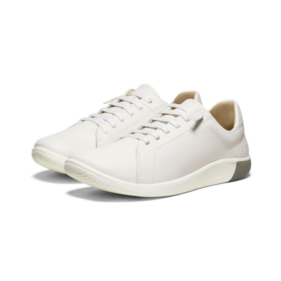 KEEN Slip-Ons | Women'S Knx Leather Sneaker | Star White/Star White