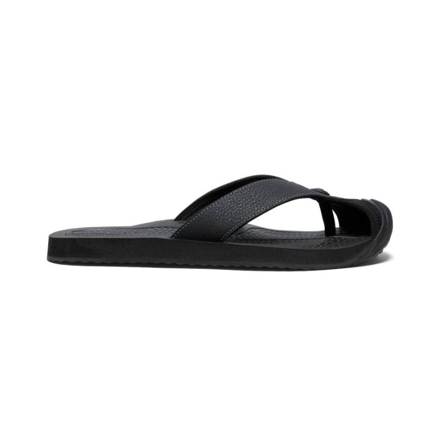 KEEN Slip-Ons | Men'S Barbados Flip-Flop | Black/Steel Grey