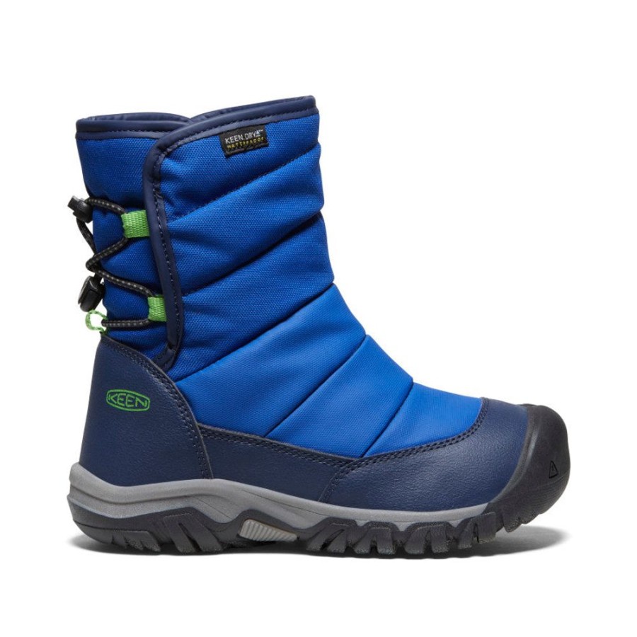 KEEN Boots | Big Kids' Puffrider Waterproof Winter Boot | Naval Academy/Surf