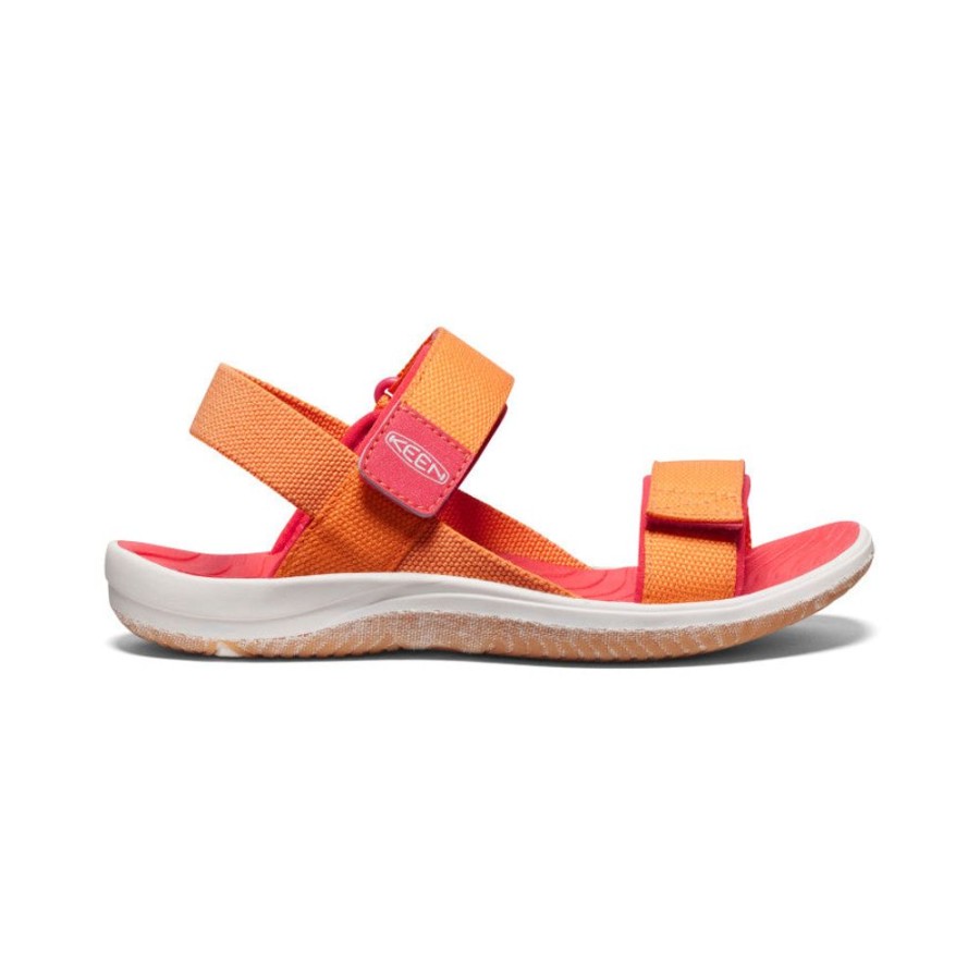 KEEN Sandals | Big Kids' Elle Backstrap | Tangerine/Cayenne