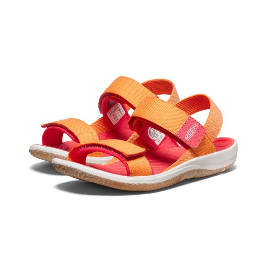 KEEN Sandals | Big Kids' Elle Backstrap | Tangerine/Cayenne