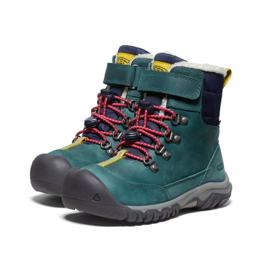 KEEN Boots | Little Kids' Kanibou Waterproof Winter Boot | Deep Lagoon/Jazzy