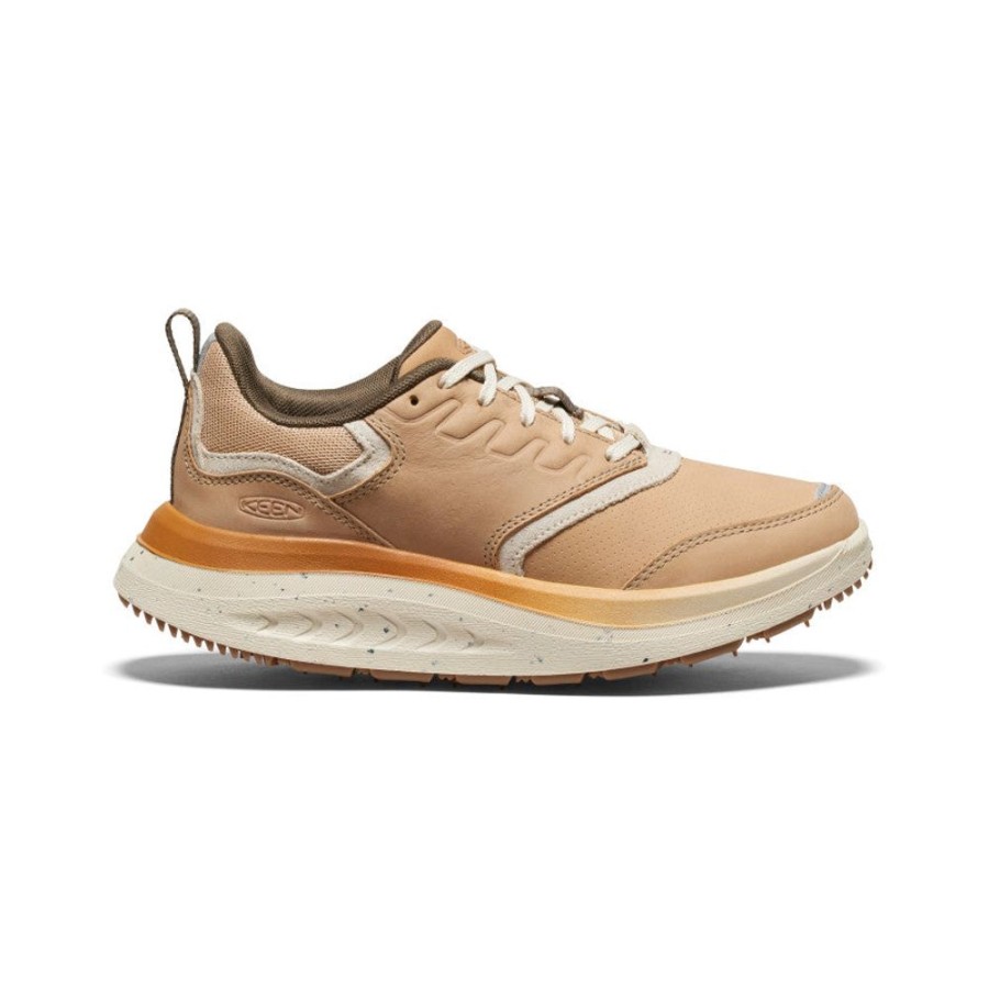 KEEN Shoes | Women'S Wk400 Leather Walking Shoe | Safari/Birch